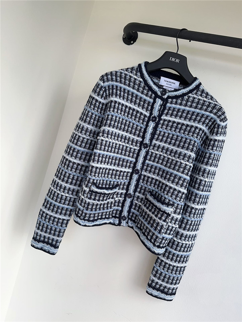 THOM BROWNE preppy cardigan jacket replica clothing sites