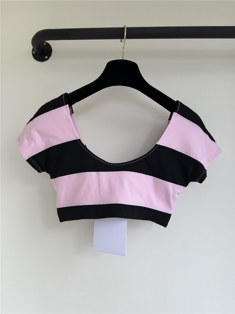 Ch**el contrast striped top replica clothing sites