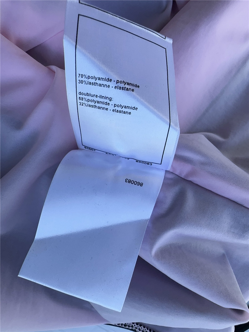 Ch**el contrast striped swimsuit replica d&g clothing