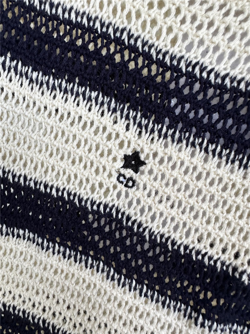 D10r round neck jacquard letter knitted vest top replicas clothes