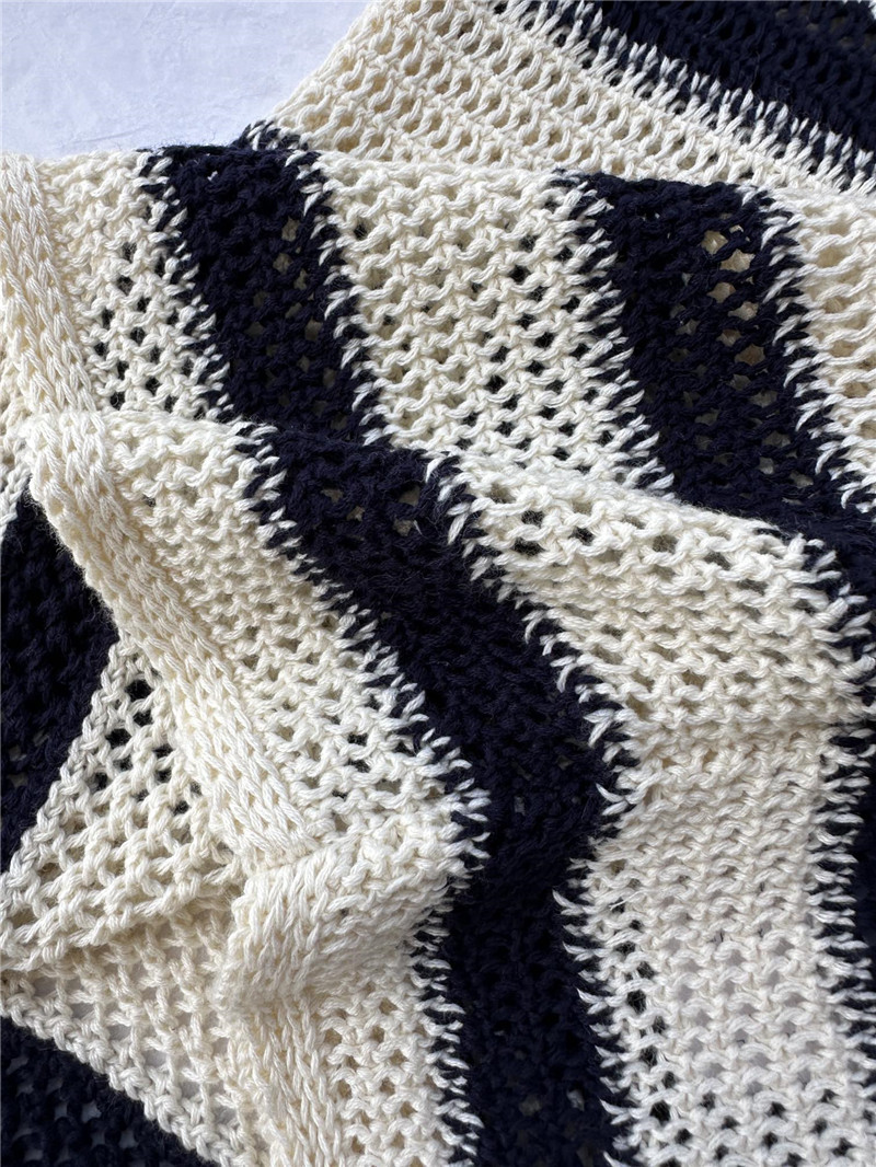 D10r round neck jacquard letter knitted vest top replicas clothes