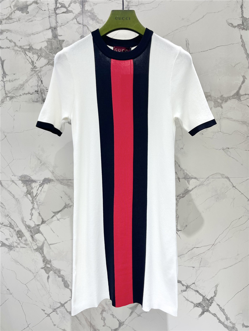 Gvc*1 contrast color knitted skirt cheap replica designer clothes