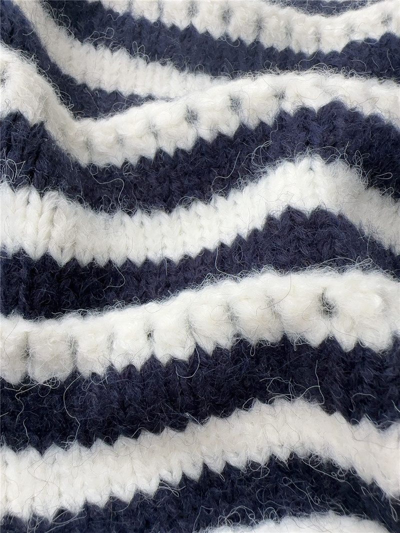 Ce1i*e striped crew neck knitted sweater replica d&g clothing