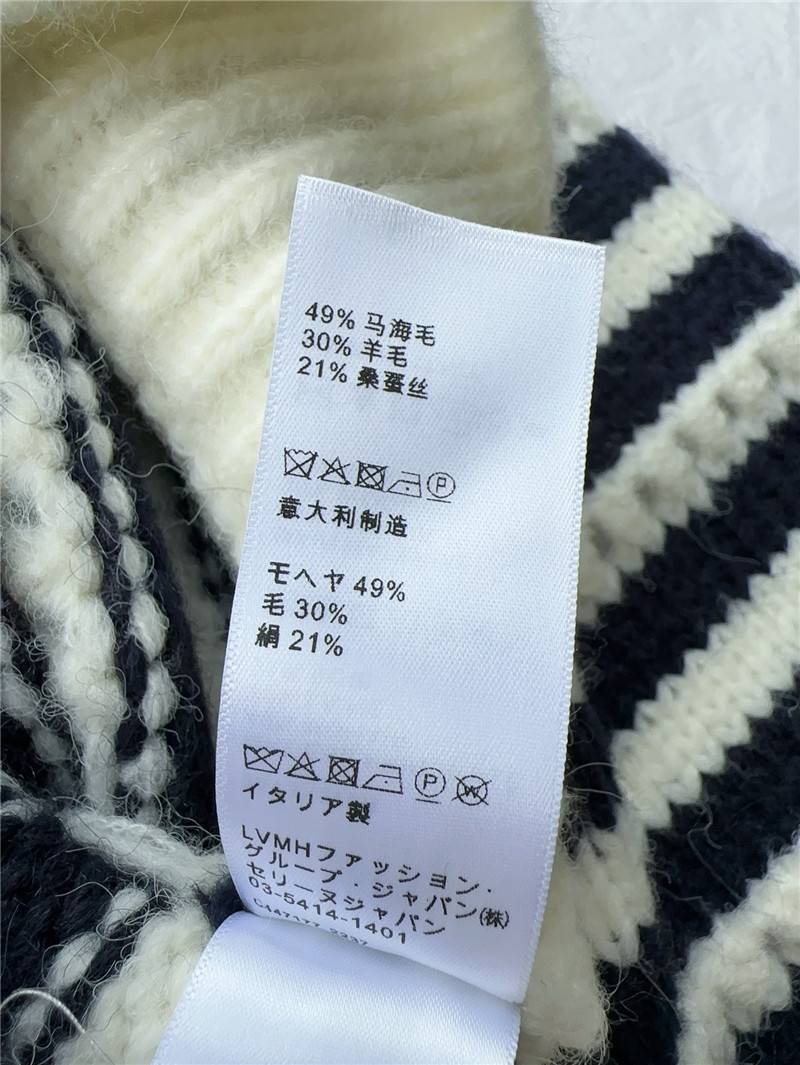 Ce1i*e striped crew neck knitted sweater replica d&g clothing