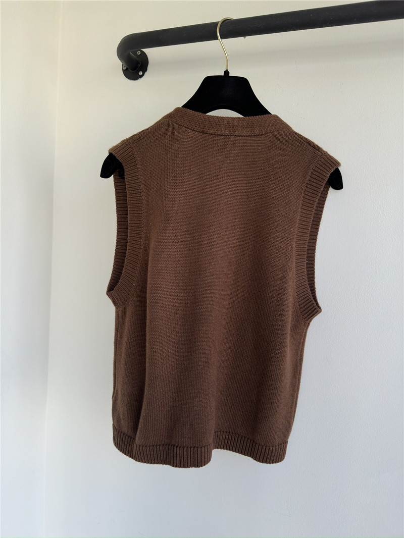 Ch**el double pocket vest replicas clothes