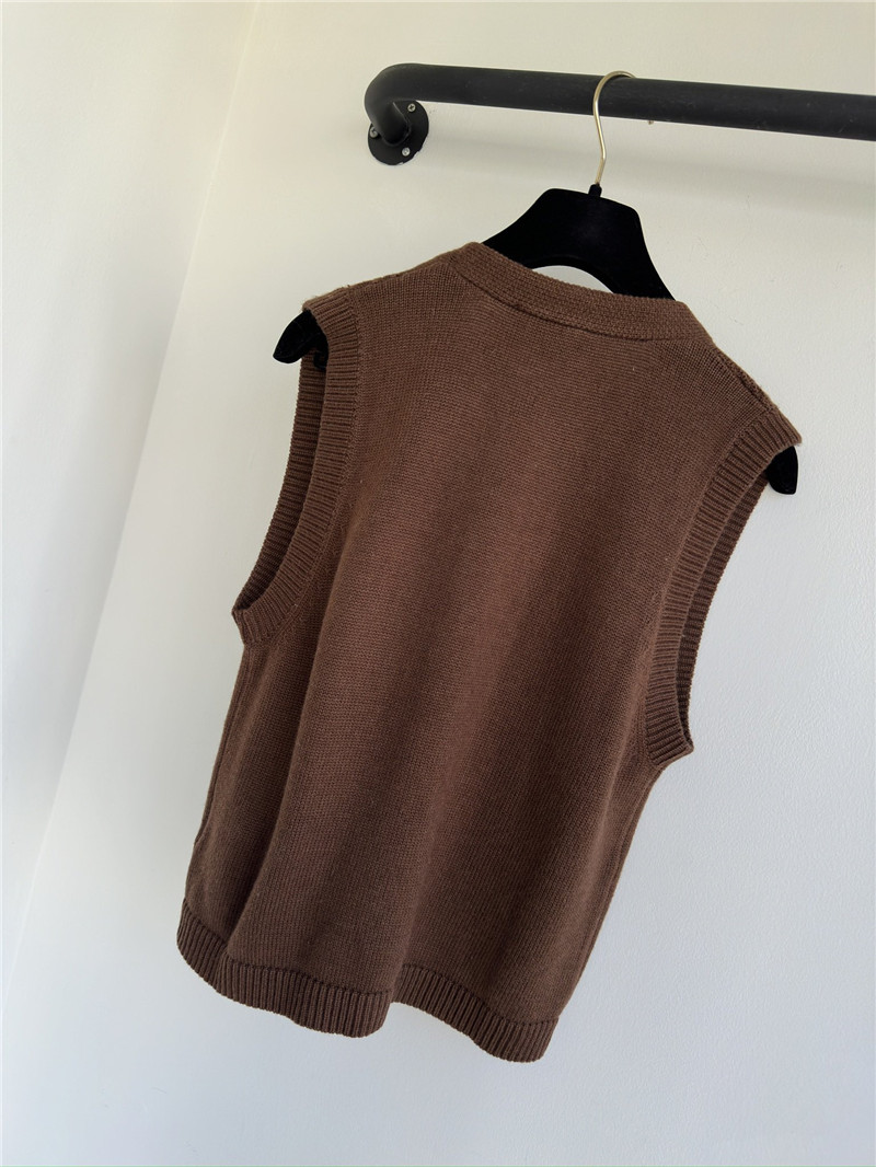 Ch**el double pocket vest replicas clothes