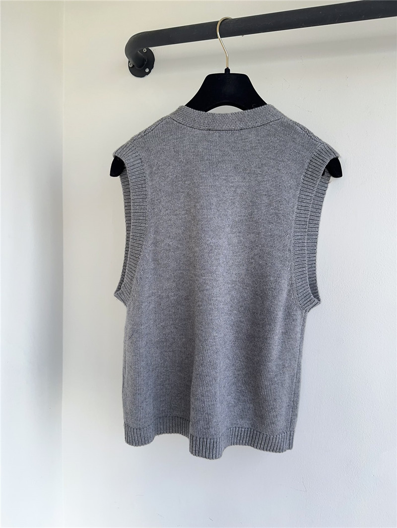 Ch**el double pocket vest replicas clothes