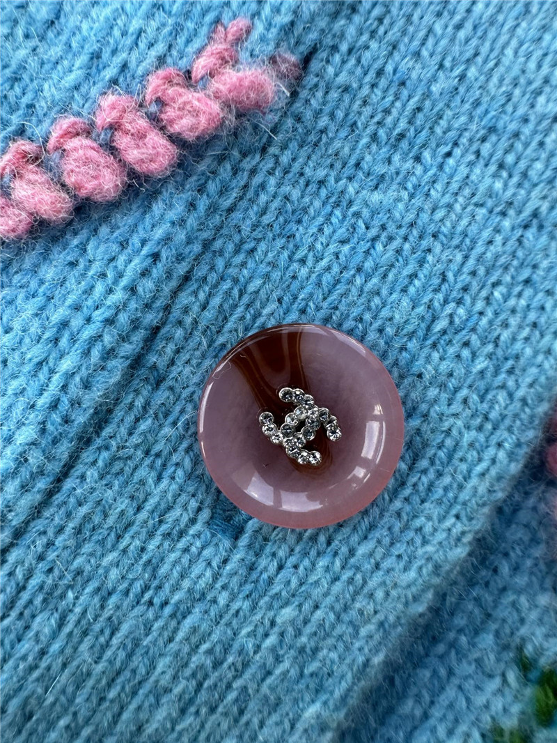 Ch**el contrast plaid knitted vest replica clothing sites