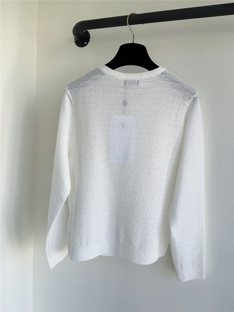 Ch**el logo jacquard top cheap replica designer clothes