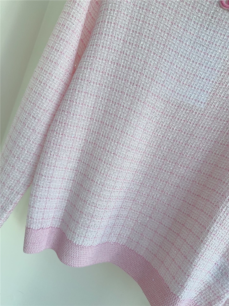 Ch**el logo jacquard top cheap replica designer clothes