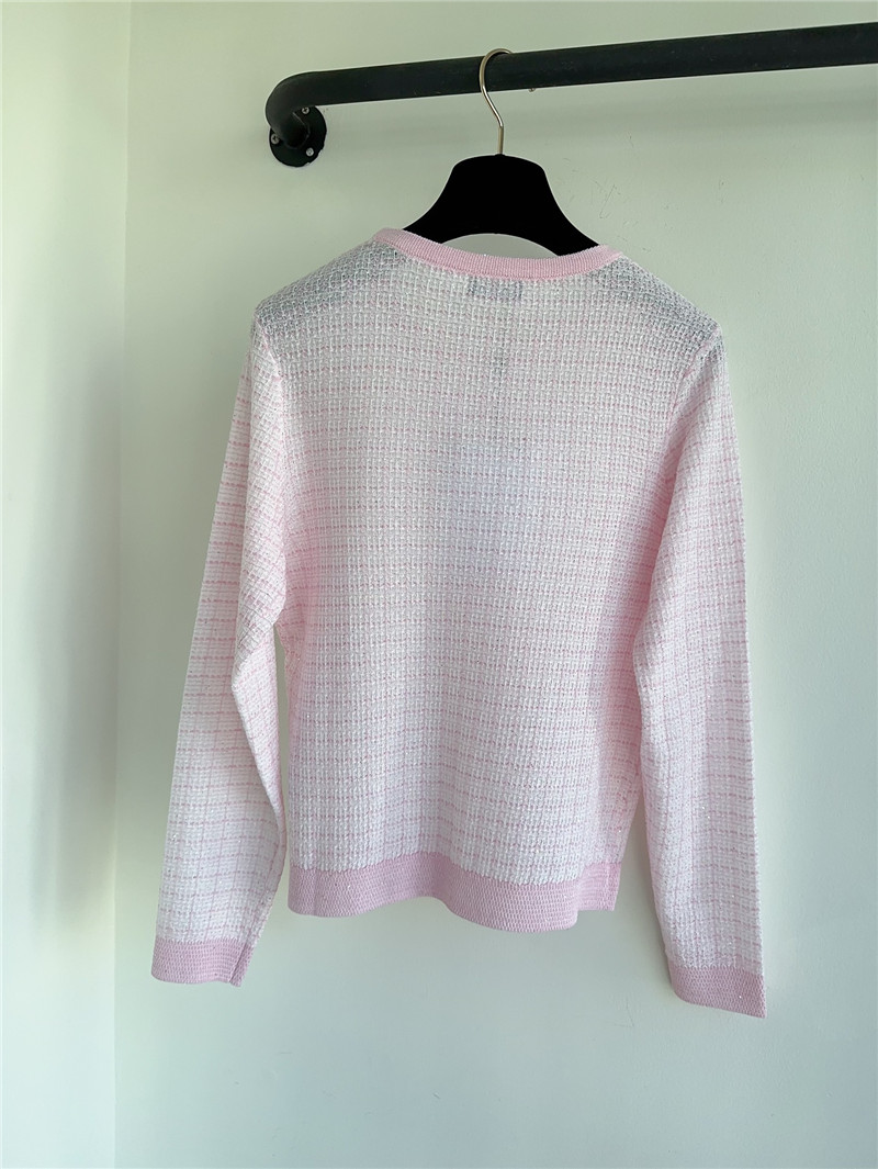 Ch**el logo jacquard top cheap replica designer clothes