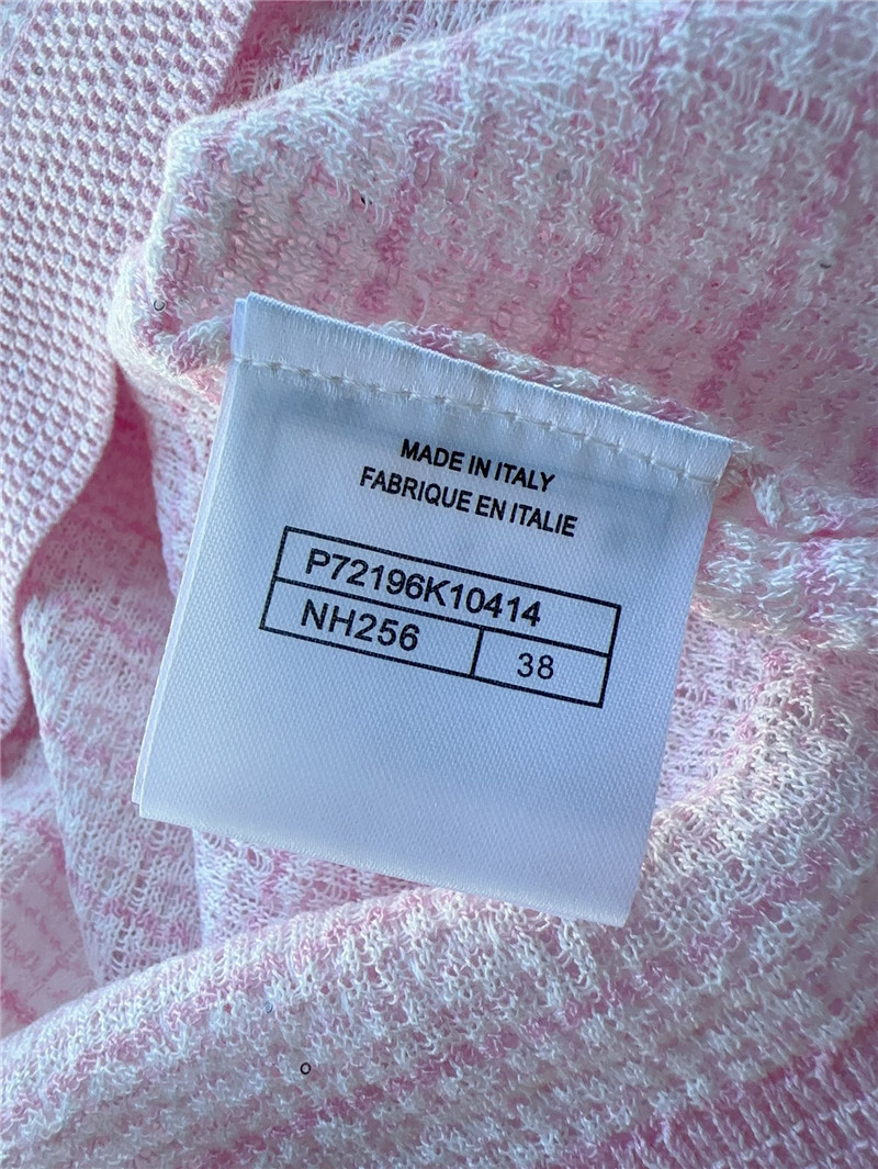 Ch**el logo jacquard top cheap replica designer clothes