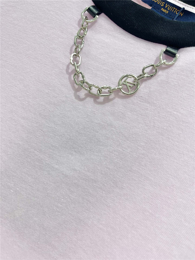 l0vis Vvtt0n lv pink patchwork dress replica clothes