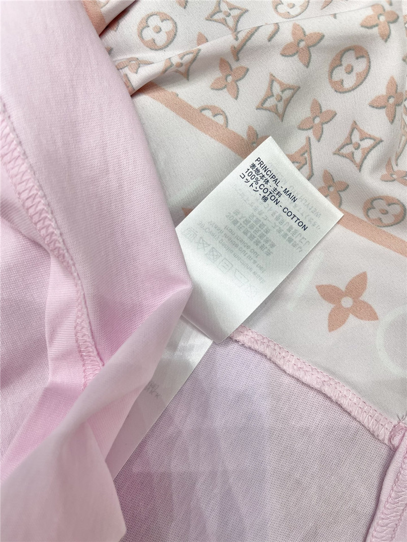 l0vis Vvtt0n lv pink patchwork dress replica clothes