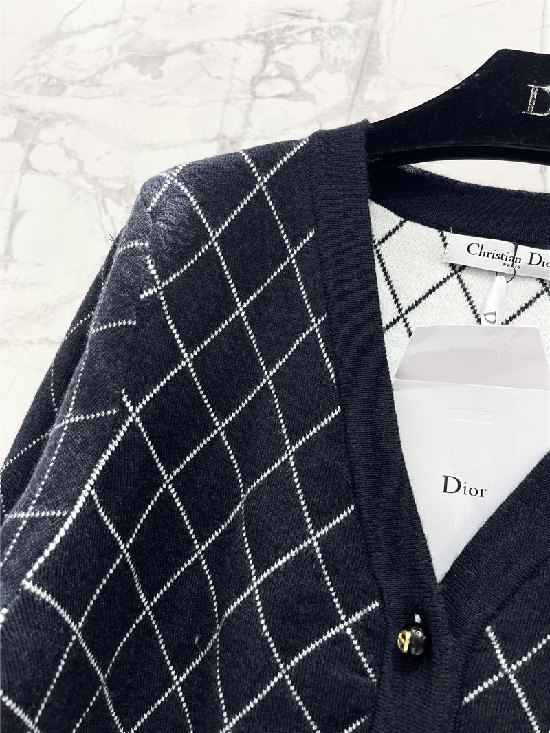 d10r D1am0nd knitted button cardigan replica clothing sites