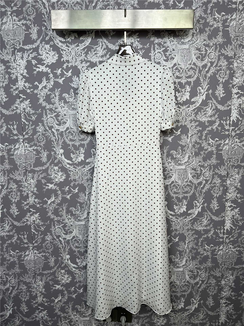 M1um1u retro polka dot short-sleeved dress replica clothes