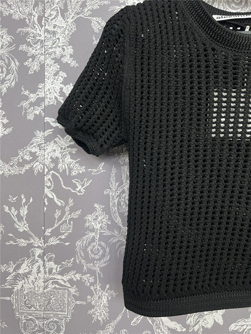A1exa*der wang hollow knit short sleeve replicas clothes