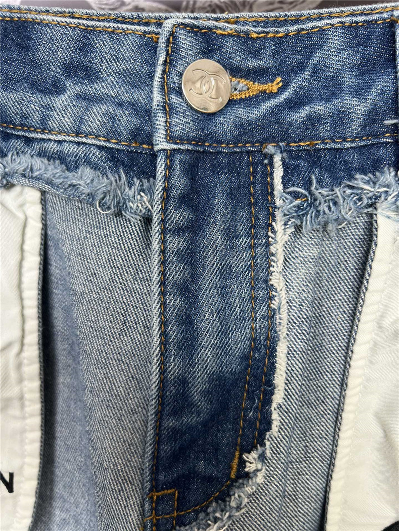Ch**el new denim shorts replica d&g clothing