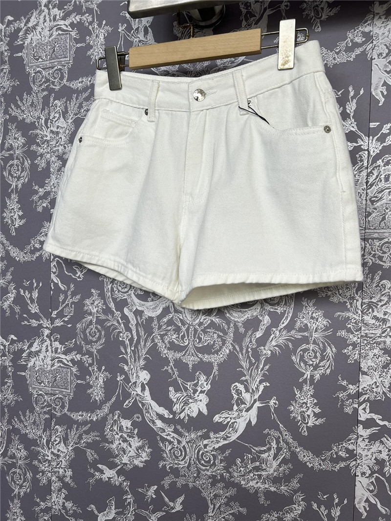Pra*a new denim shorts replica clothes