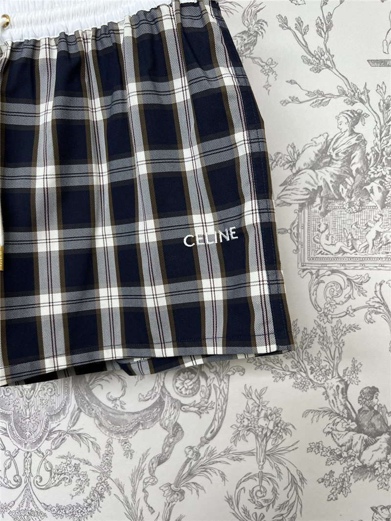 Ce1i*e new plaid shorts replica d&g clothing