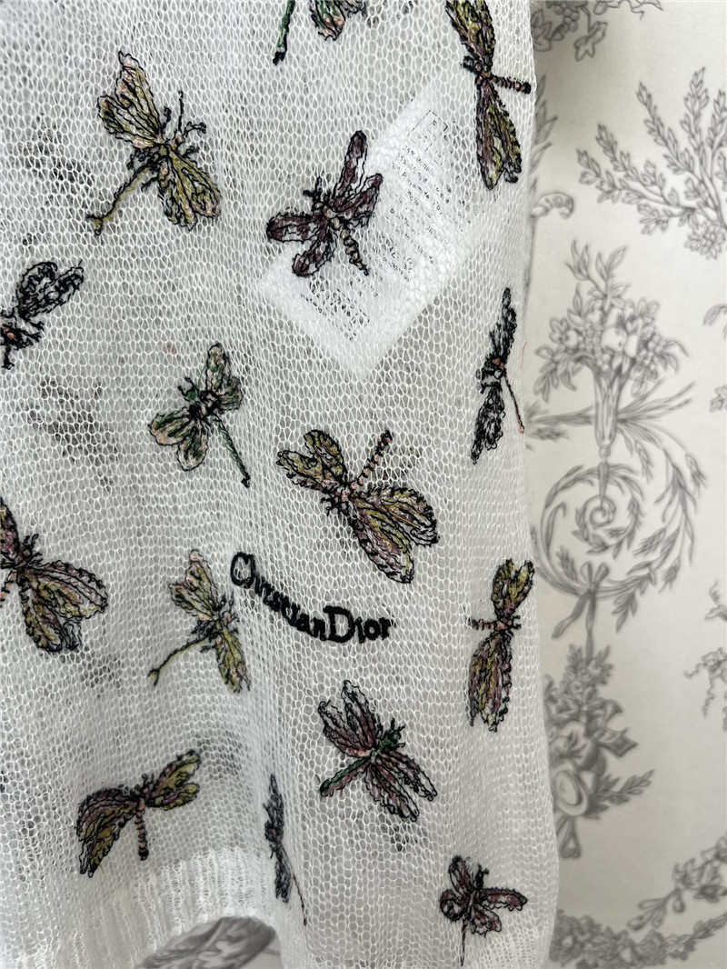 D10r new embroidered knitted short-sleeved replica clothes