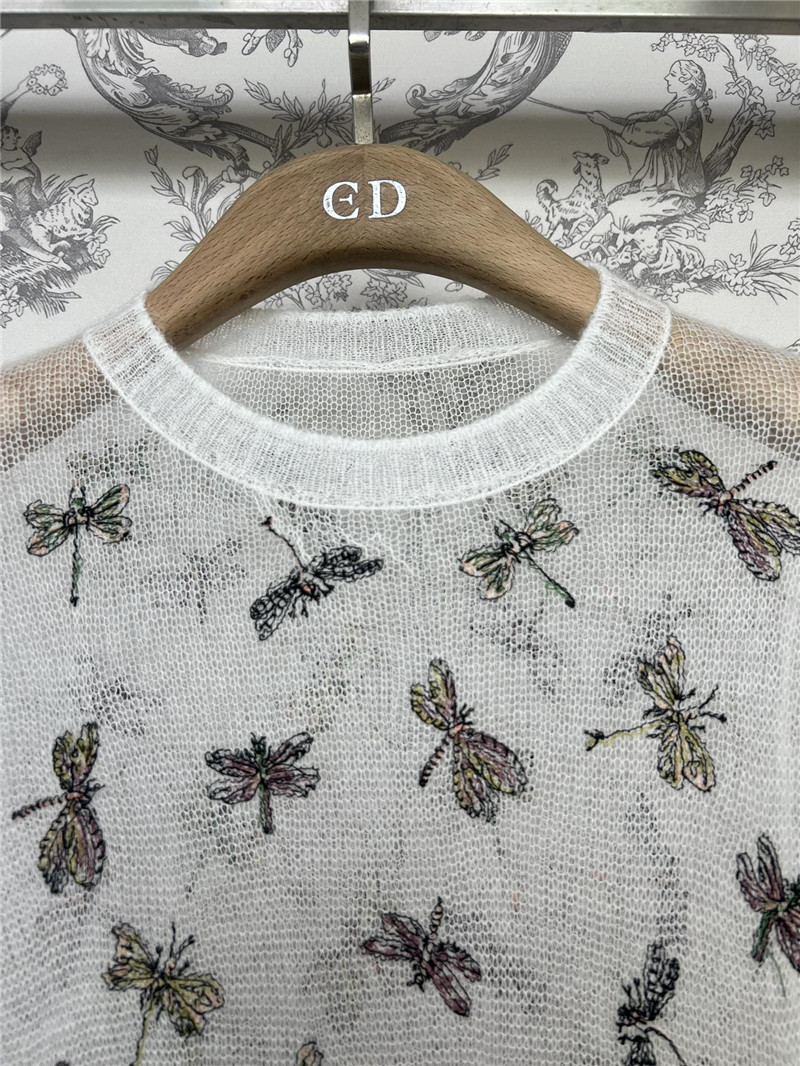 D10r new embroidered knitted short-sleeved replica clothes