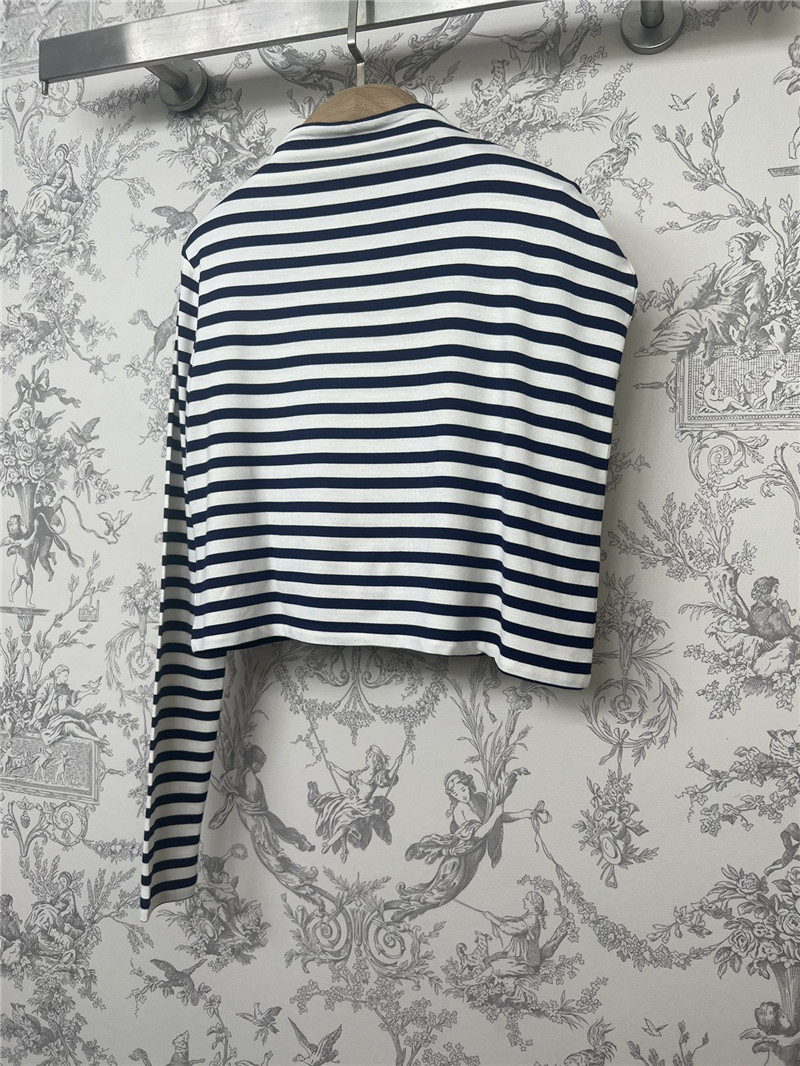 L0ew* irregular striped knitted top replica designer clothes