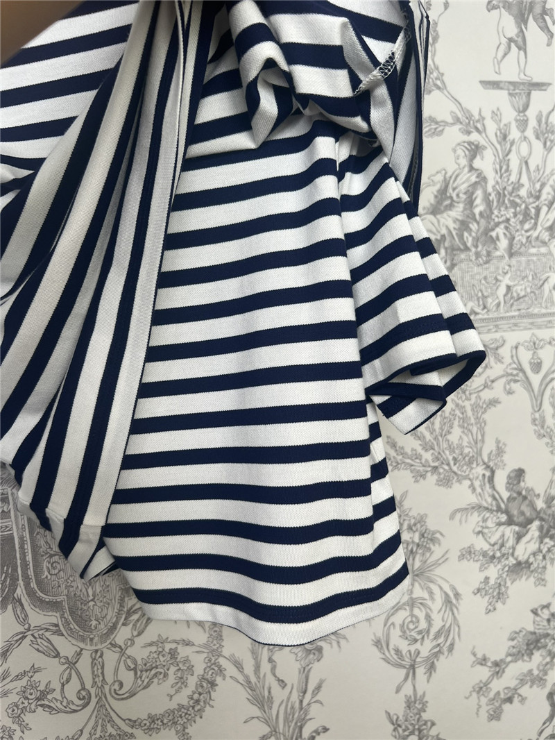 L0ew* irregular striped knitted top replica designer clothes