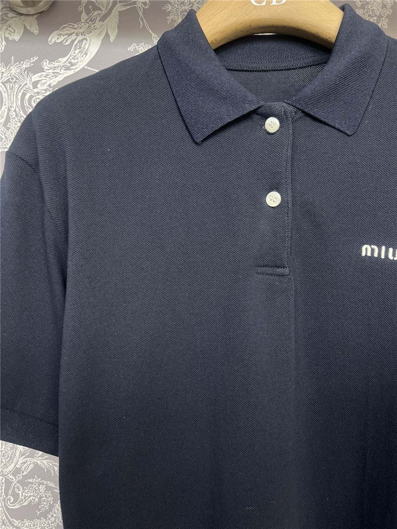 M1um1u new polo short sleeve replica d&g clothing