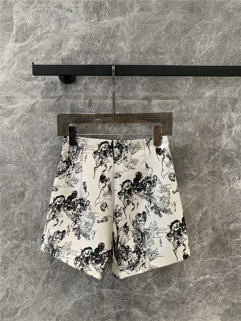 D10r ink painting casual shorts replica d&g clothing