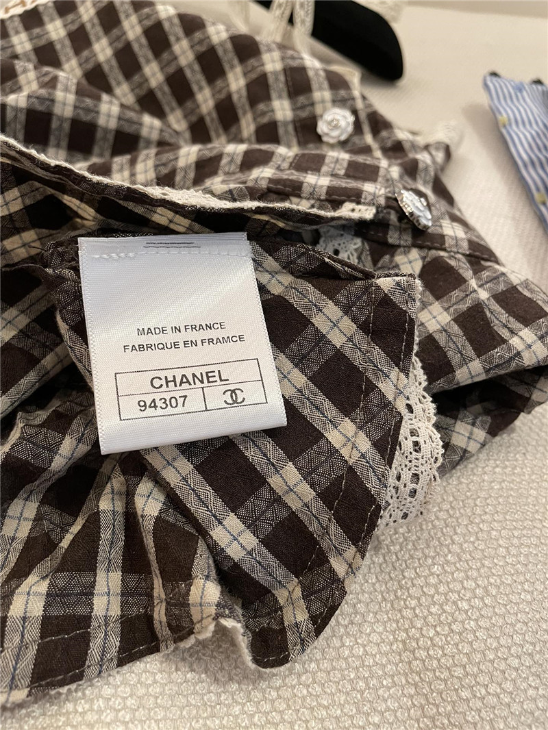 Ch**el plaid tank top replica d&g clothing