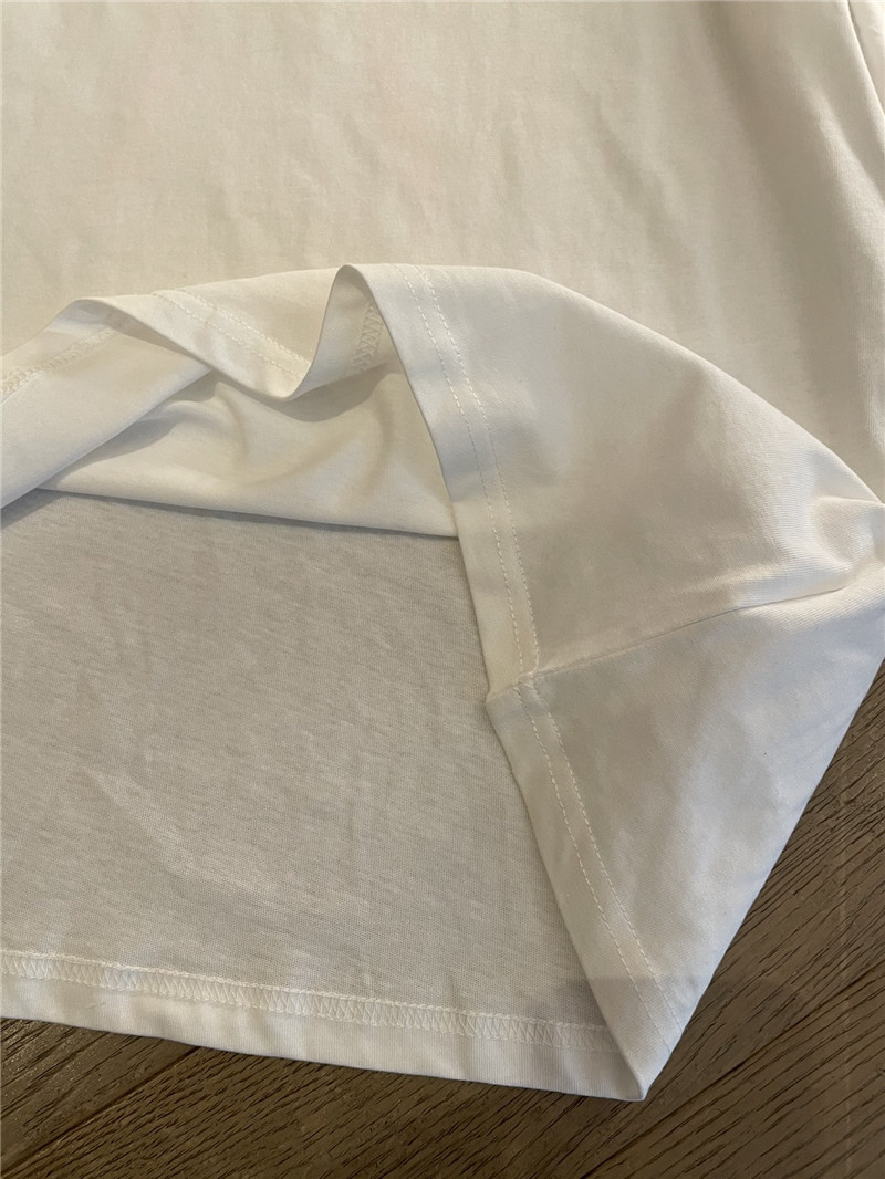 Ch**el loose-fitting printed short-sleeved replica clothes