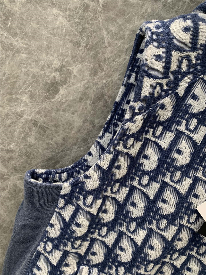 D10r monogram sleeveless hooded sweatshirt vest replicas clothes