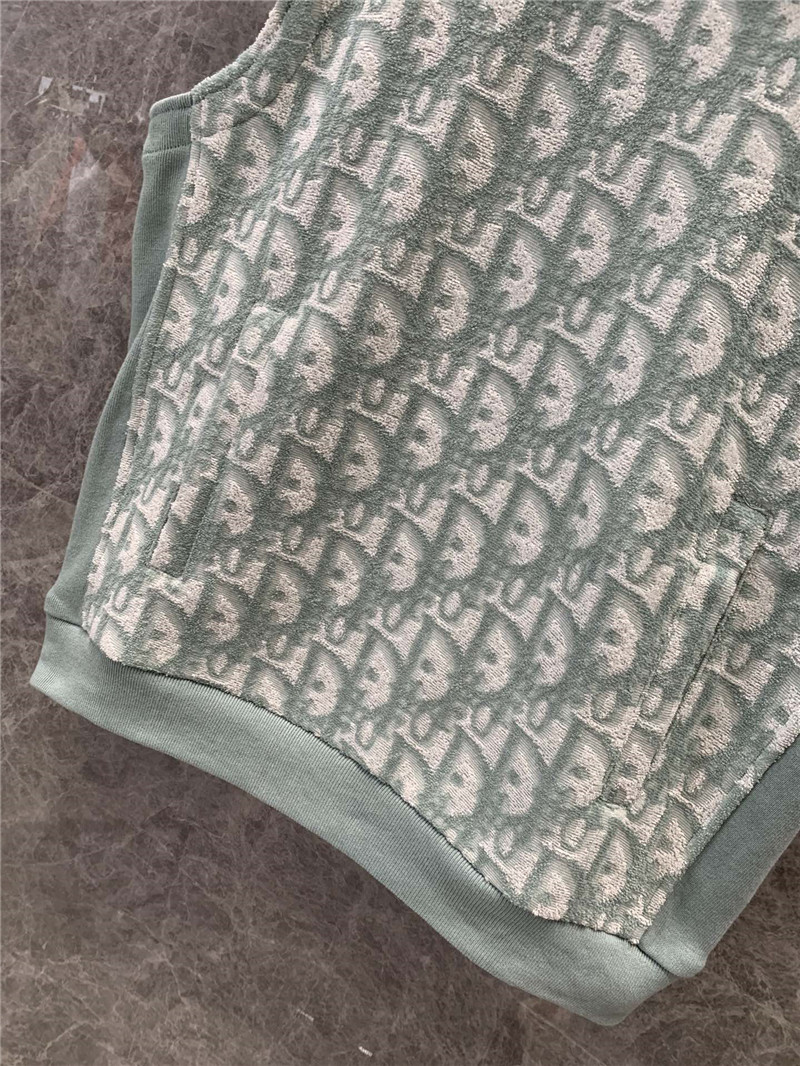 D10r monogram sleeveless hooded sweatshirt vest replicas clothes