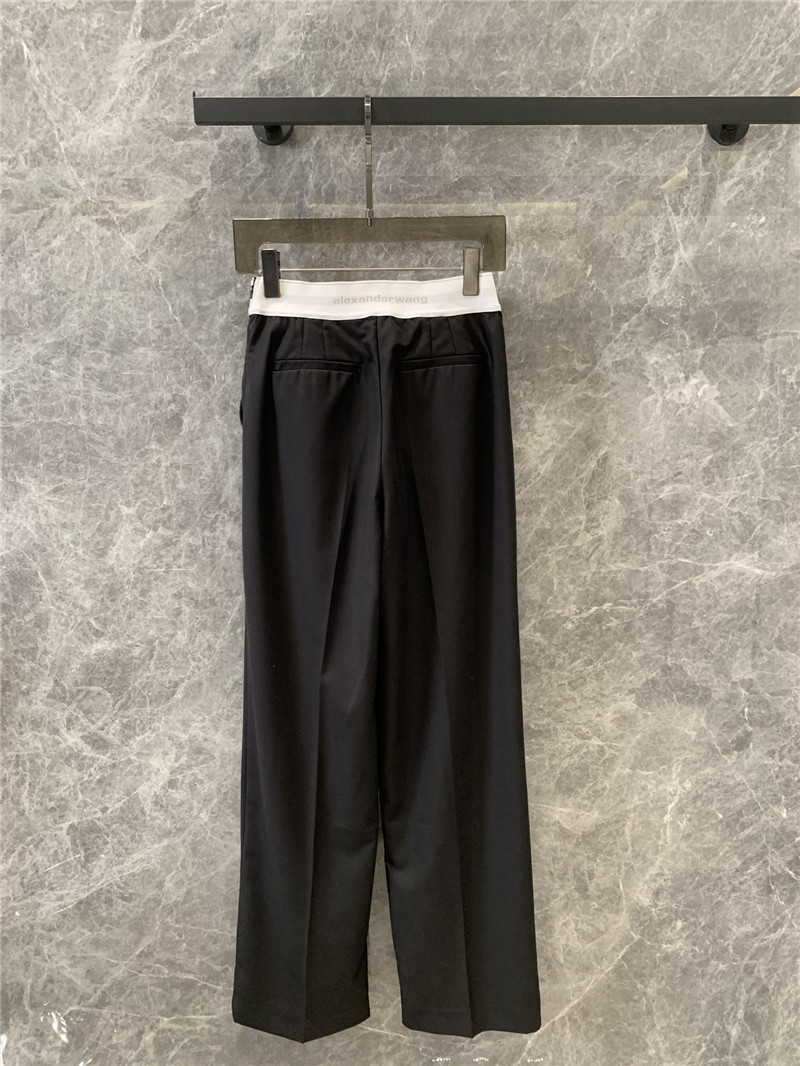 A1exa*der wang black wide leg trousers