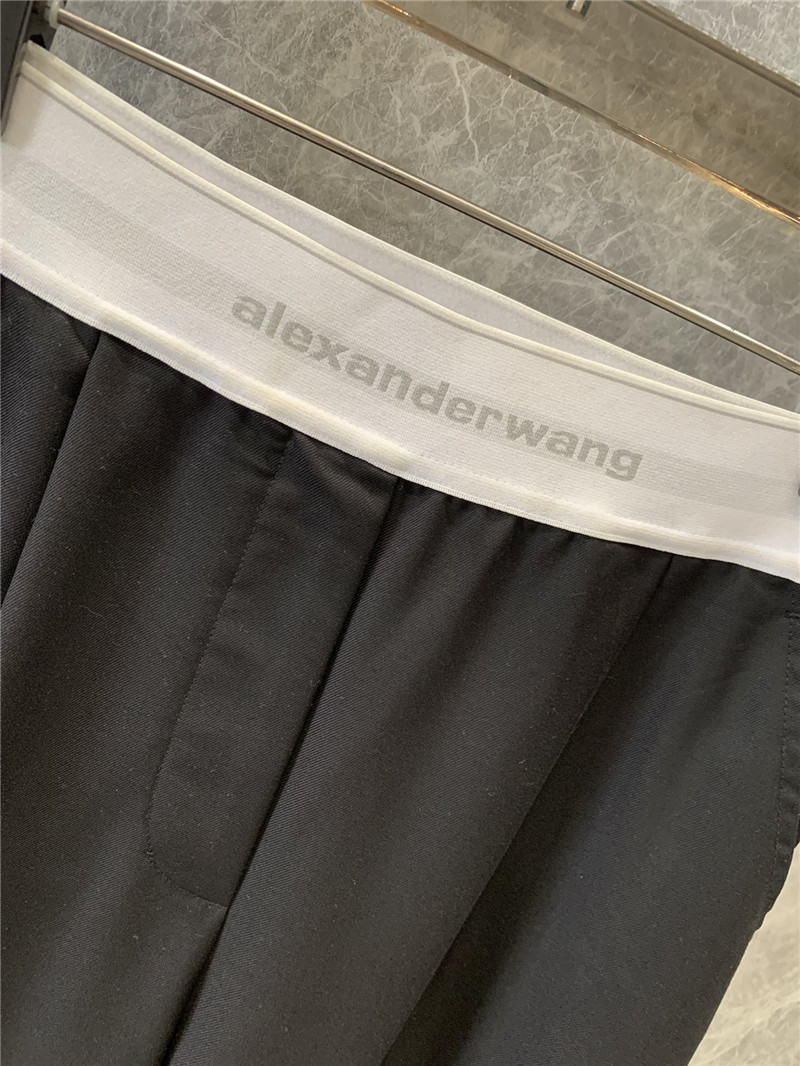 A1exa*der wang black wide leg trousers