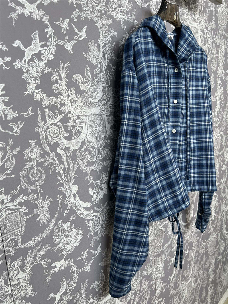 acne studios waist cropped hooded long-sleeved shirt replica clothes