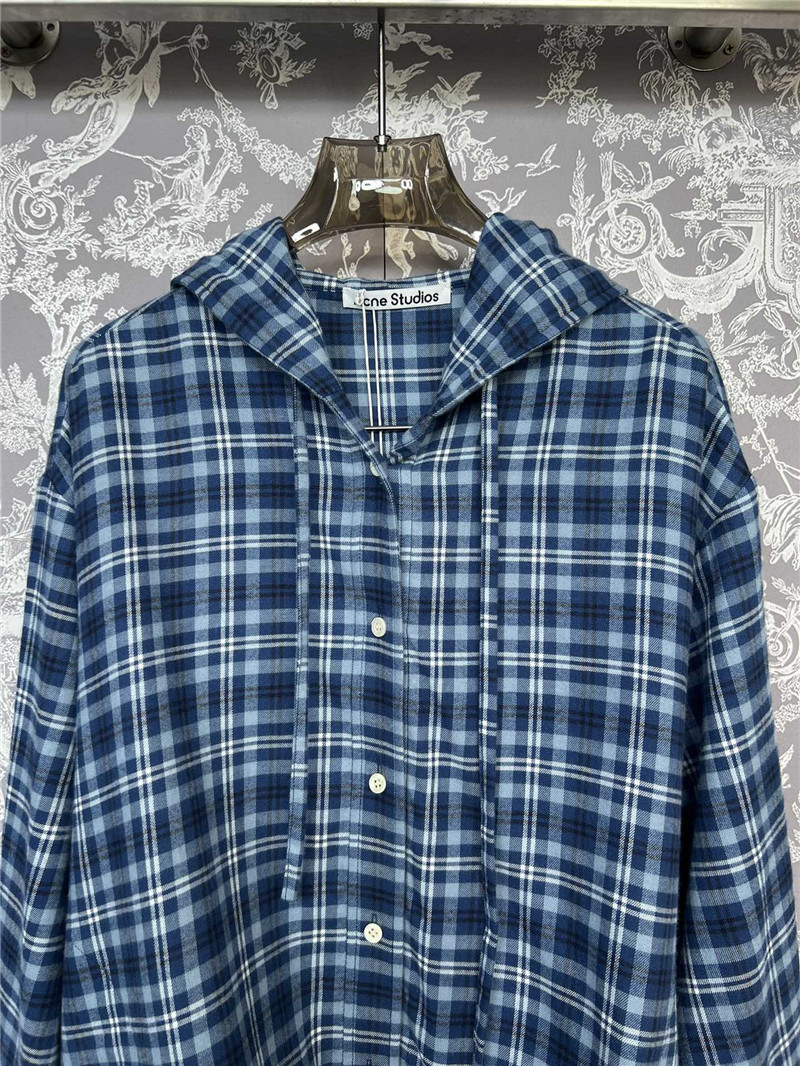 acne studios waist cropped hooded long-sleeved shirt replica clothes