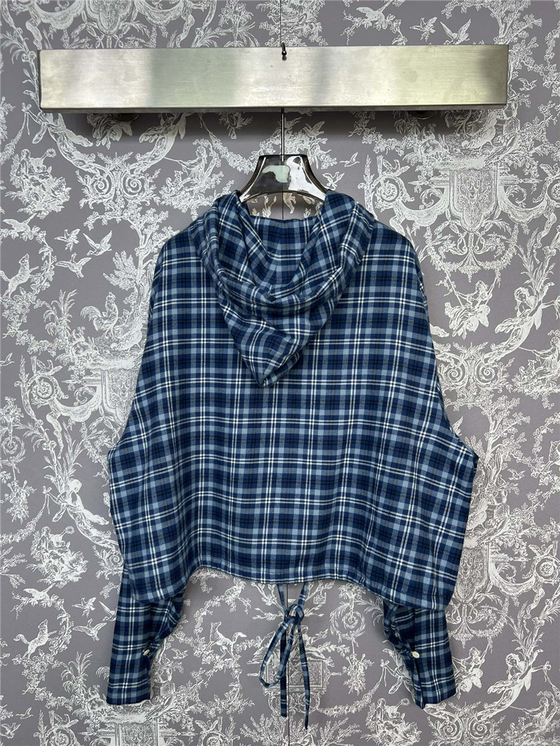 acne studios waist cropped hooded long-sleeved shirt replica clothes