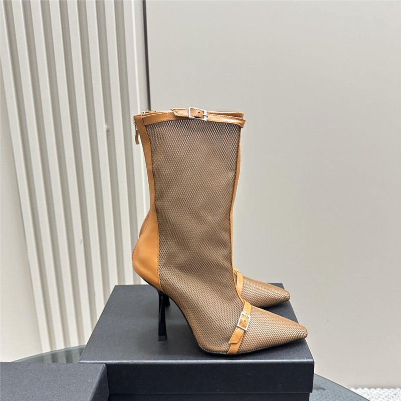 Sa1nt Lau*nt oxalis mesh boots in brown