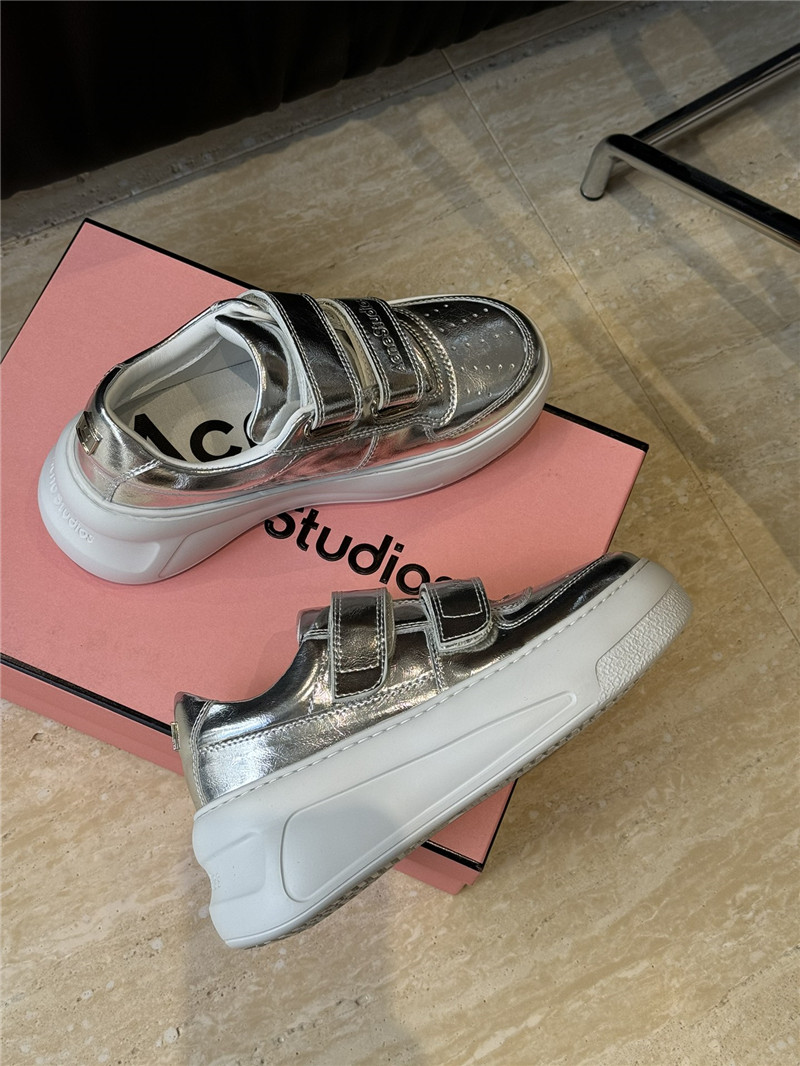 Acne Studios Platform Silver Sneakers