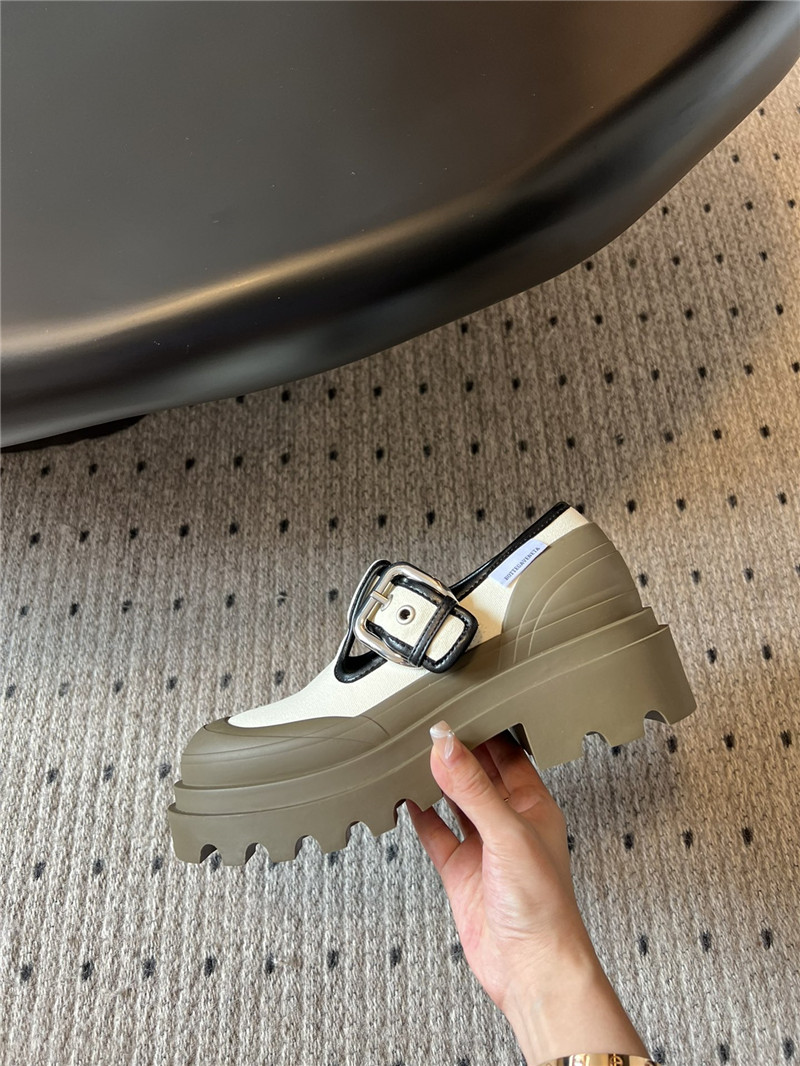 b0tt*ga Ven*ta beige khaki mary jane loafers