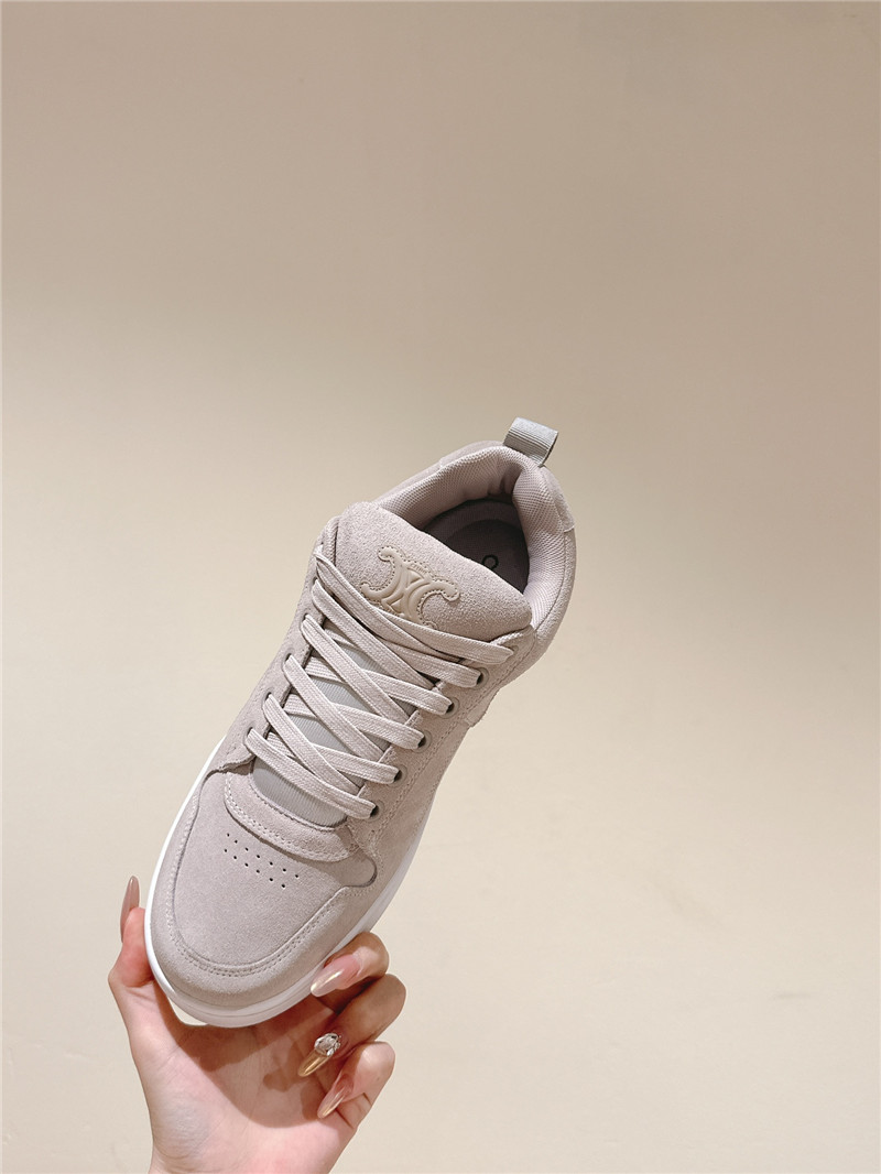 Ce1i*e huntington beige low lace-up sneakers