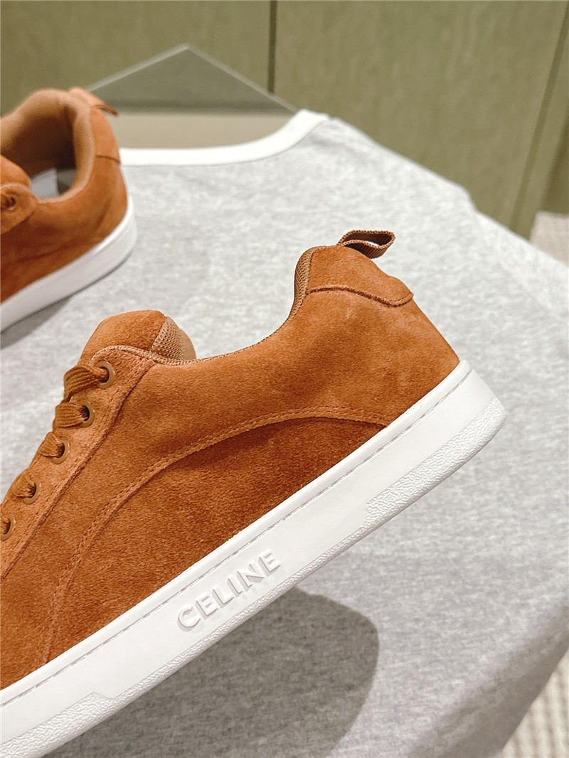 Ce1i*e huntington brown low lace-up sneakers
