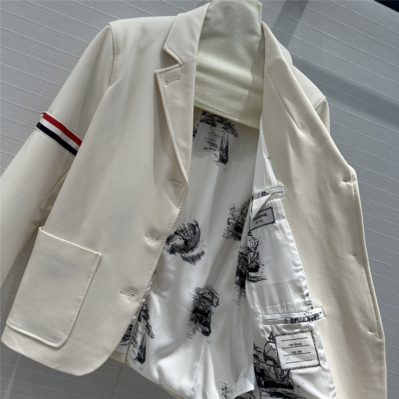 THOM BROWNE armband webbing suit jacket replica clothing sites