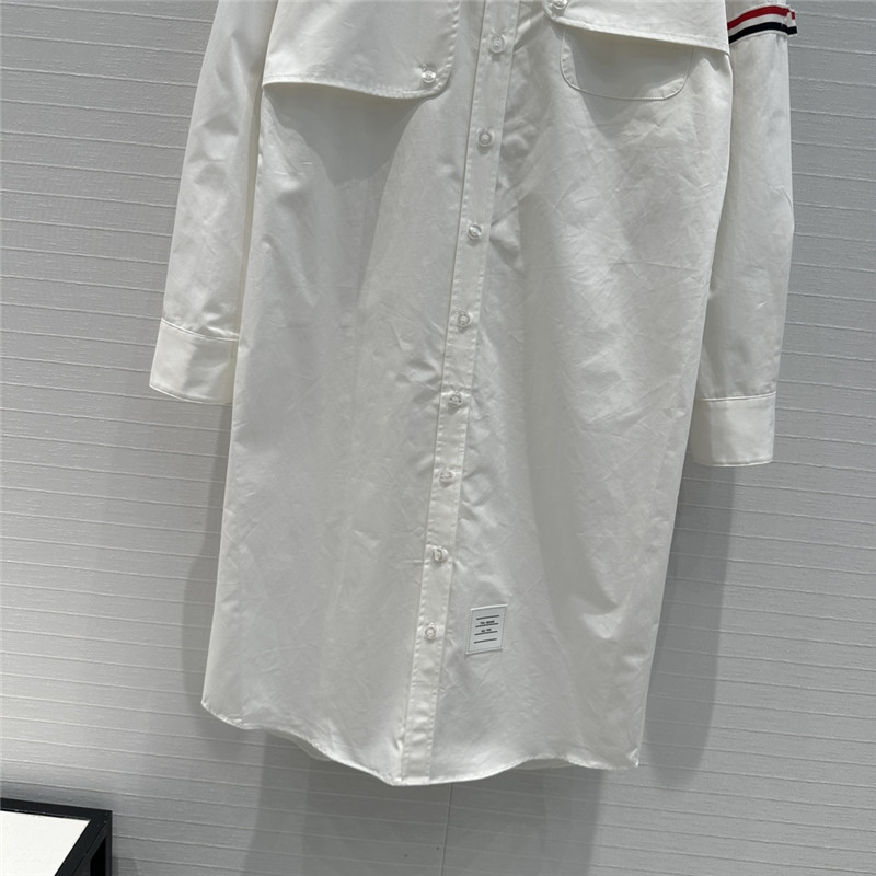 THOM BROWNE Preppy mid-length shirt dress replicas clothes