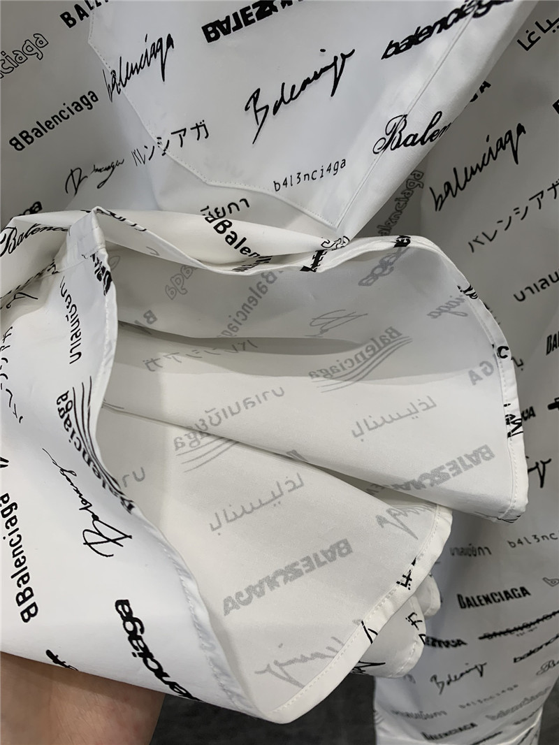 Ba1en*iaga barrage full print letters long-sleeved shirt replicas clothes