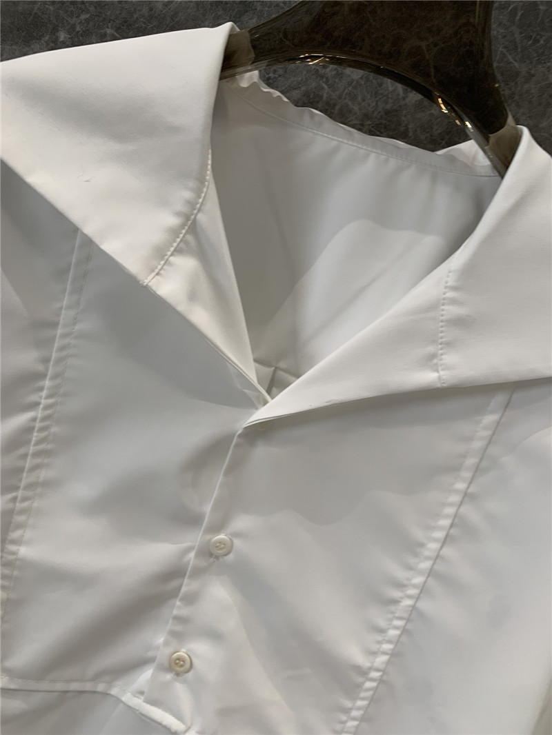 D10r lapel bee embroidered long white shirt replica clothes