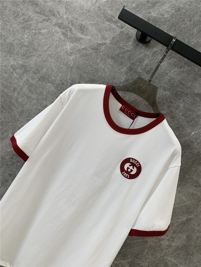 Gvc*1 embroidered round neck short-sleeved t-shirt replica clothes