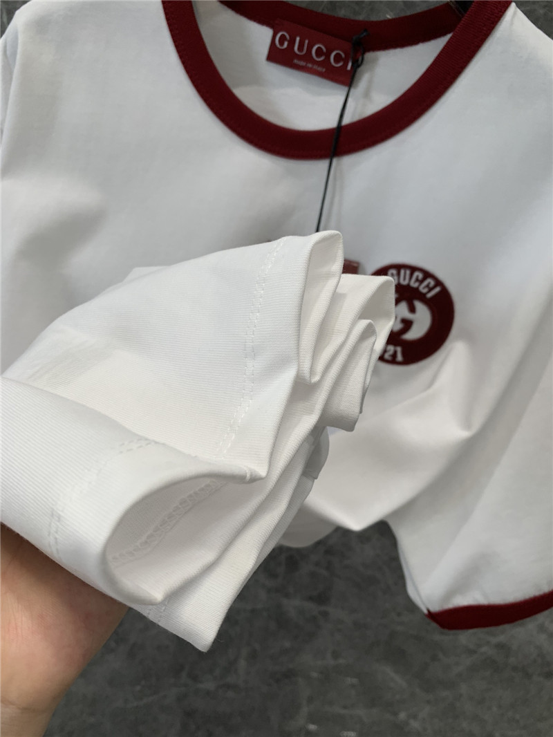 Gvc*1 embroidered round neck short-sleeved t-shirt replica clothes